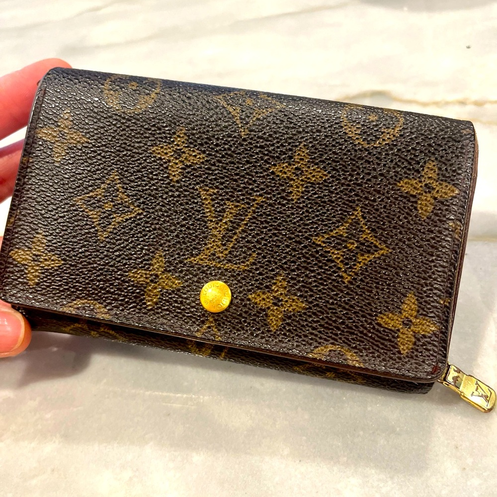 Louis Vuitton Auth Vintage 1995 Monogram Porte-Monnaie Tresor Cardholder Wallet